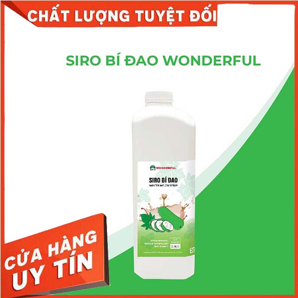 Syrus - Siro Bí Đao Wonderful Chai 2.5kg Tiện Lợi