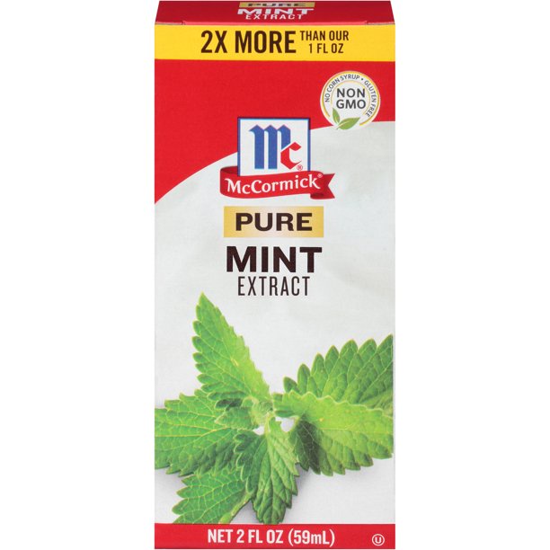 TINH CHẤT BẠC HÀ TỰ NHIÊN Non-GMO McCormick Pure Mint Extract, KHÔNG PHẨM MÀU - HƯƠNG LIỆU, 59ml (2 oz)