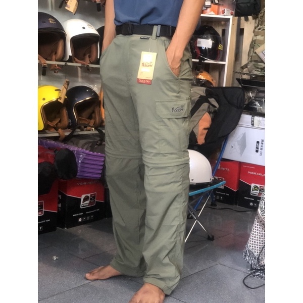 QUẦN NHANH KHÔ NỐI ỐNG NỮ K130 DÀNH ĐI RỪNG, LỘI SUỐI, LEO NÚI