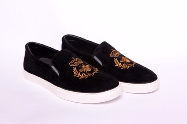 giầy lười thêu nam ( ong thêu đen cũ ) | BigBuy360 - bigbuy360.vn