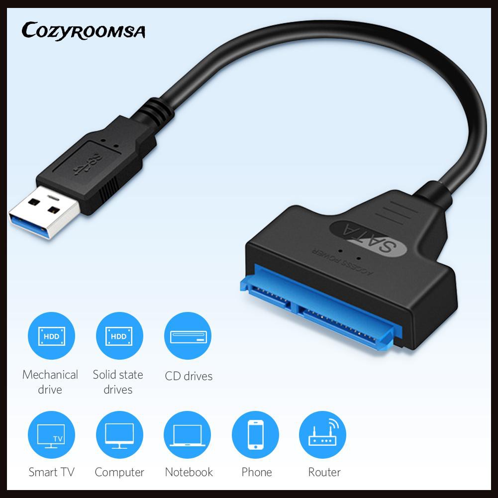 Bộ Chuyển Đổi Ổ Cứng Sata Sang Usb 3.0 2.5 Inch Sata Ssd Tiện Dụng + Phụ Kiện