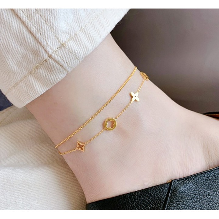 Lắc chân titan 2 tầng sang trọng