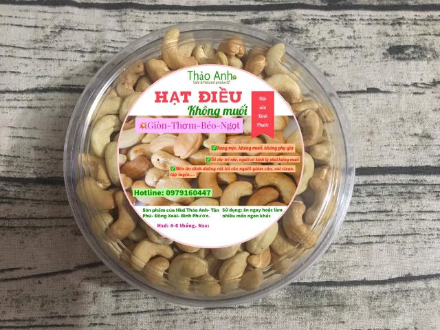 Hạt điều sạch vỏ rang không muối ngon mê ly. | BigBuy360 - bigbuy360.vn