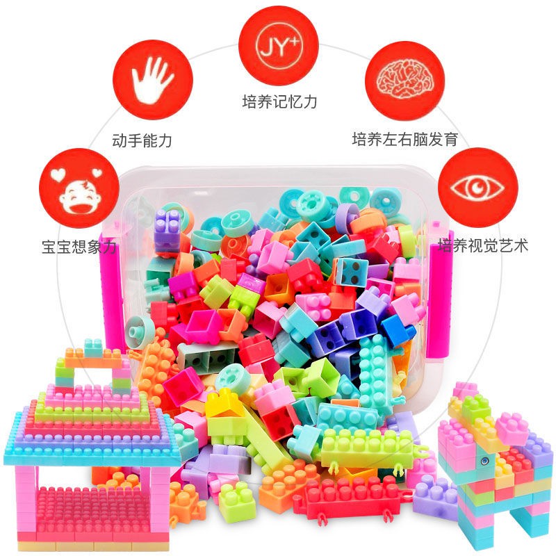 Bộ Đồ Chơi Lắp Ráp Lego Bằng Nhựa Cỡ Lớn Dành Cho Bé 1-2 - 3-6 Tuổi