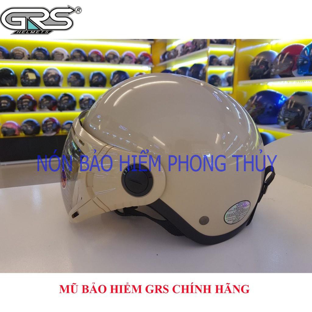 [ SHOPEE ] MŨ BẢO HIỂM 1/2 ĐẦU GRS CHÍNH HÃNG - A33 KÍNH