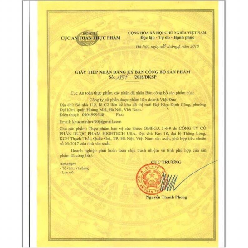 Viên uống Omega 369 tốt cho da, tim mạch, trí não, giảm quá trình lão hóa, tăng cường thị lực Dầu cá OMEGA369 Ultra 100v