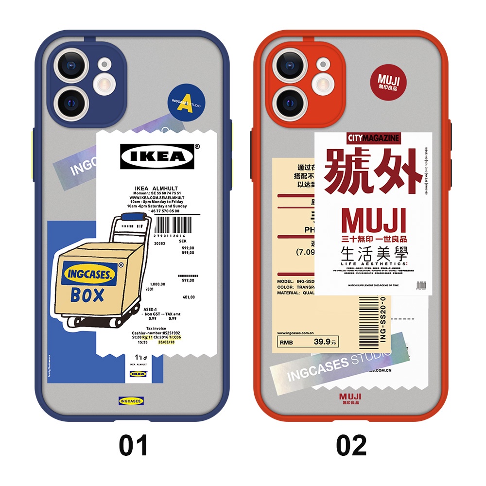 Ốp điện thoại MUJI cho Huawei Nova 3i 2i 7 4 6 5i 5 Pro Huawei Nova 5t Y9 Prime Y7A Y6P Y6 Y6S Honor 20 Lite Pro