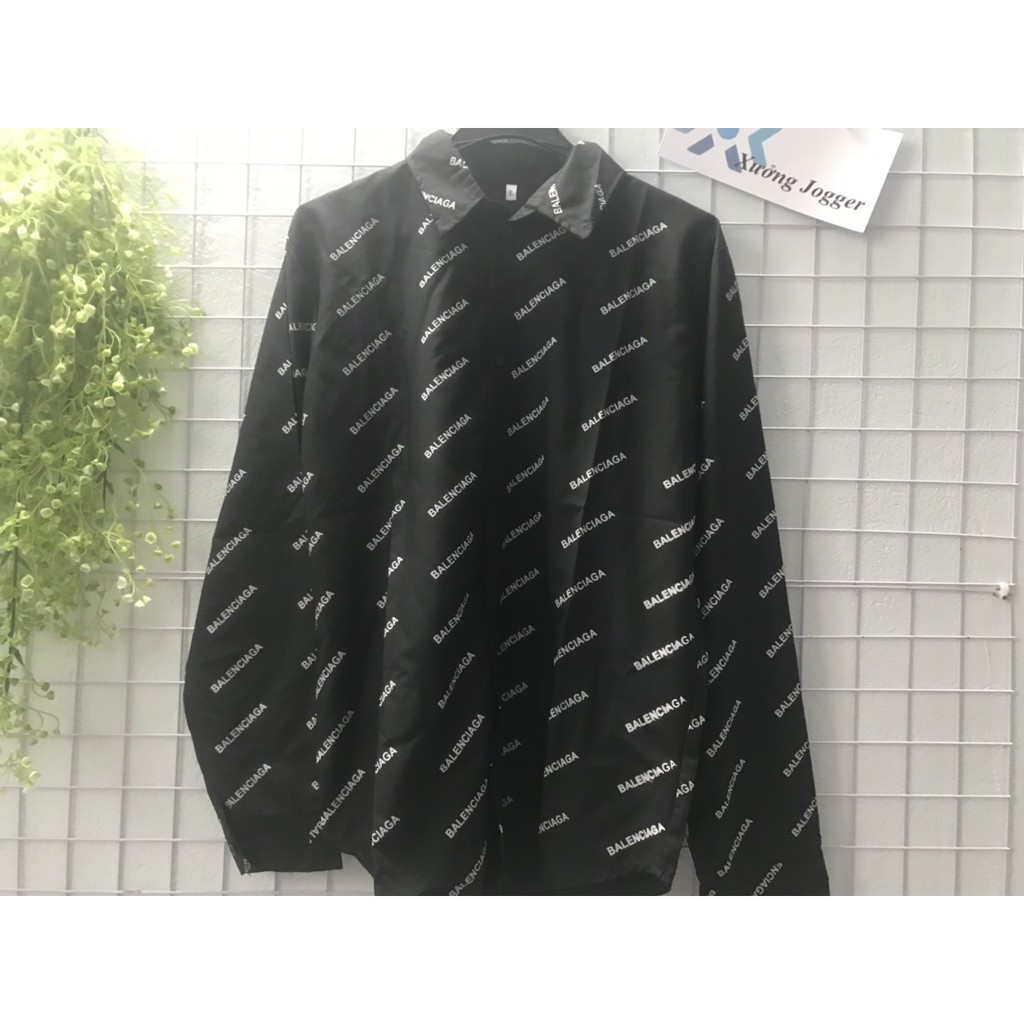 Áo sơ mi in chữ kèm ảnh thật shop chụp