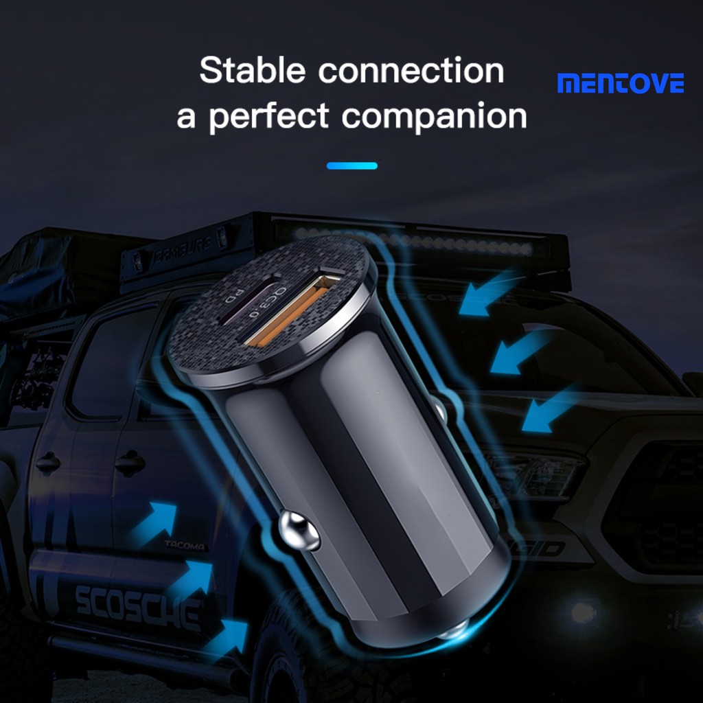 Tẩu Sạc Nhanh 48w Qc3.0 Mini Usb Type-C Pd Cho Xe Hơi