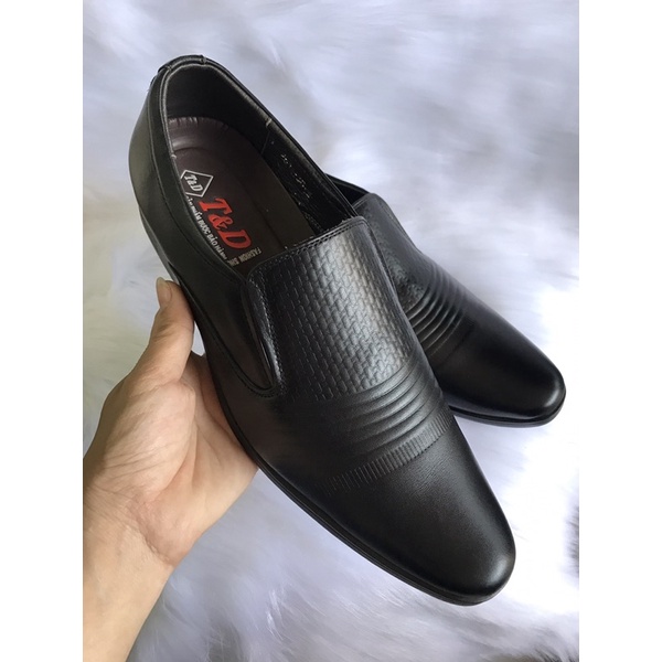giày Tây công sở da bò dành cho nam. màu đen, TD009, giày Tây công sở là loại giày phổ biến cho các anh. sản phẩm BH