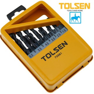 Bộ 19 mũi khoan kim loại sắt gỗ din338 hss tolsen 75081