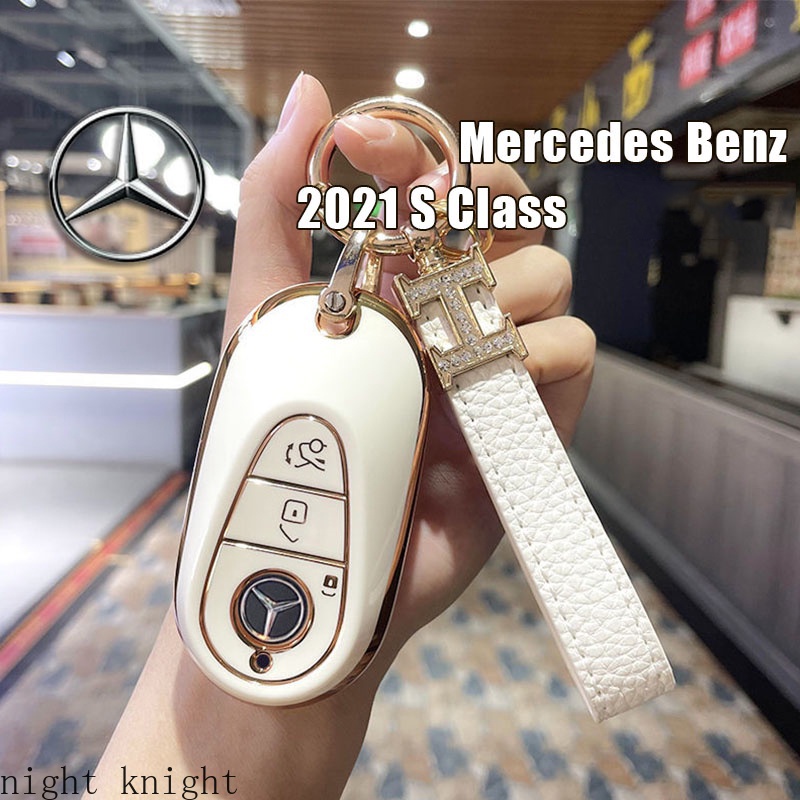 Vỏ Bọc Chìa Khóa Xe Hơi Mercedes Benz 2021 C Class S Class W223 S350 S400 S450 S500 C200 C260 2021