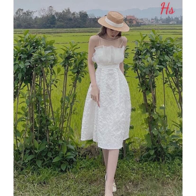 Váy dây ngọc dáng dài HS6