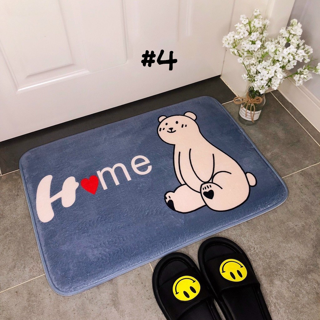 Thảm Chùi Chân Bằng Xốp In Họa Tiết Con Vật Dễ Thương – Dumi Shop