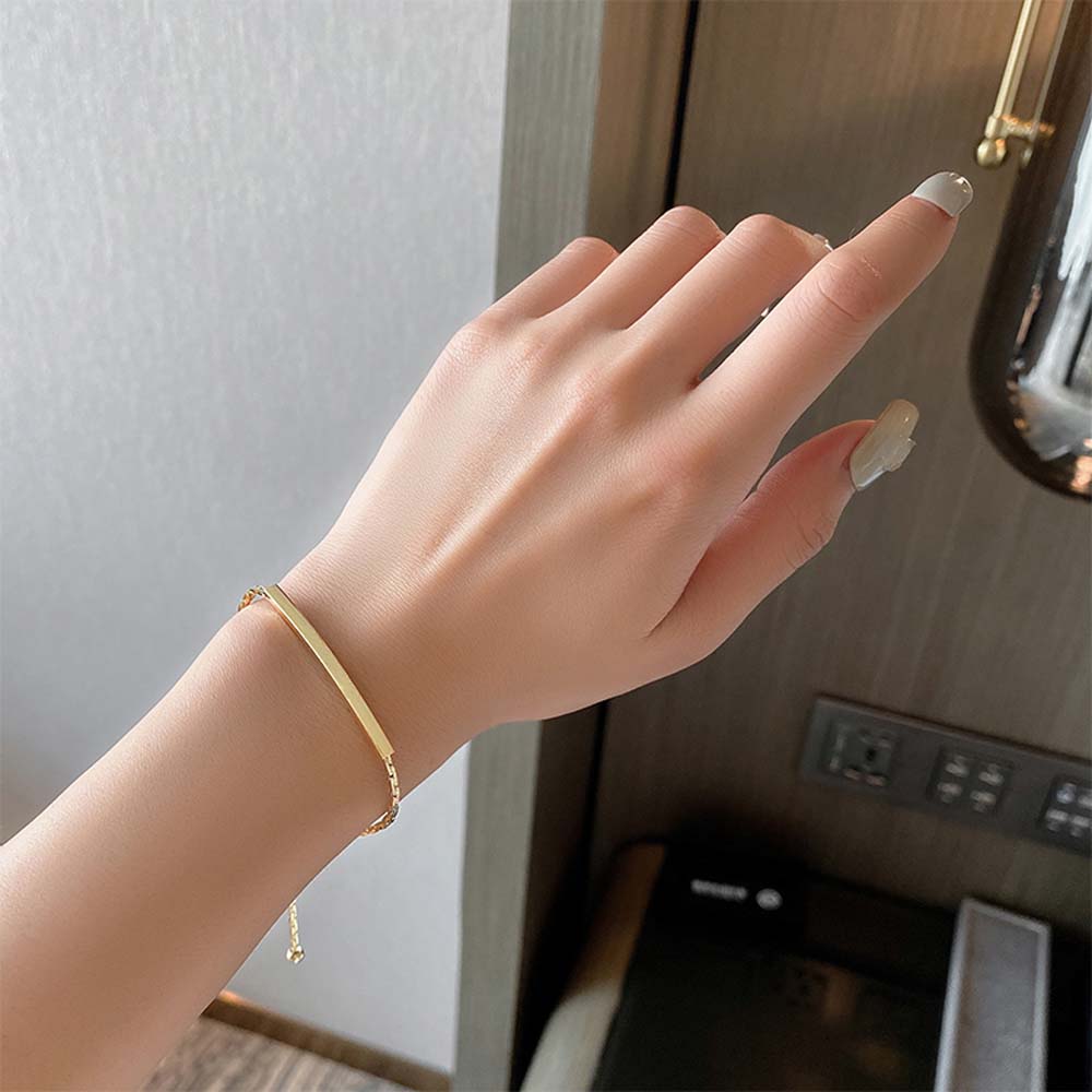 Vòng tay kiểu dáng đơn giản phong cách Hàn Quốc cho nữ