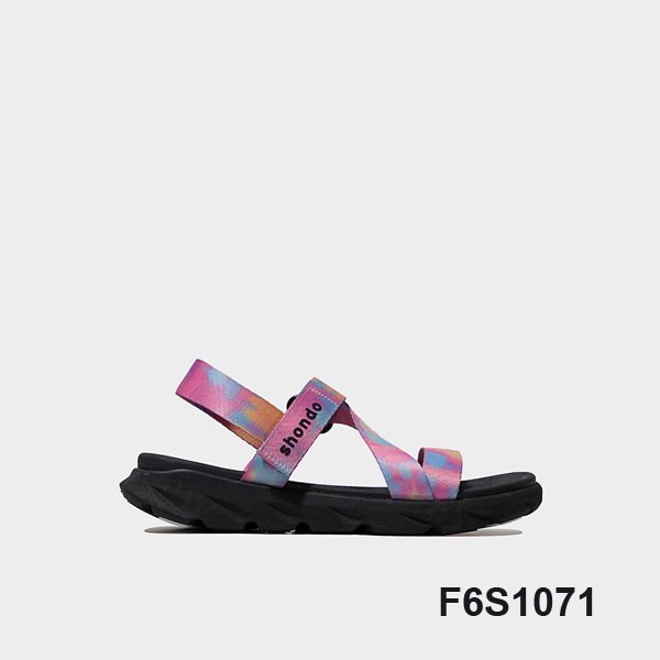 Sandal Shondo F6 sport đế đen loang khói hồng F6S1071