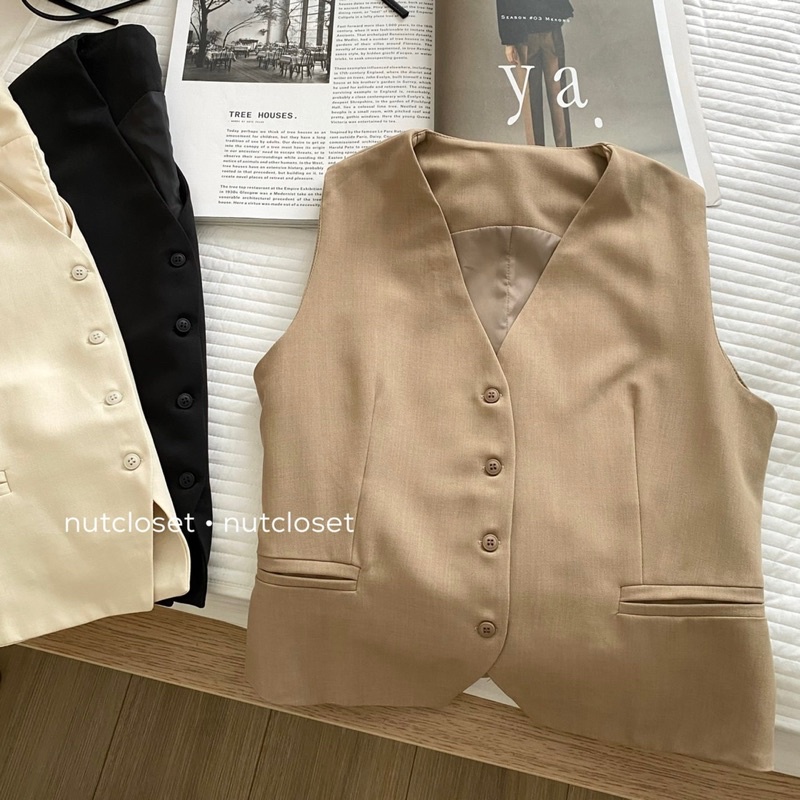Áo gile vest 2 túi 2222_A0582