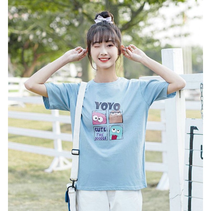 Áo thun nữ cộc tay hàng đẹp cao cấp mẫu mới in hình trẻ trung kiểu dáng basic bán chạy giá tốt hot hit