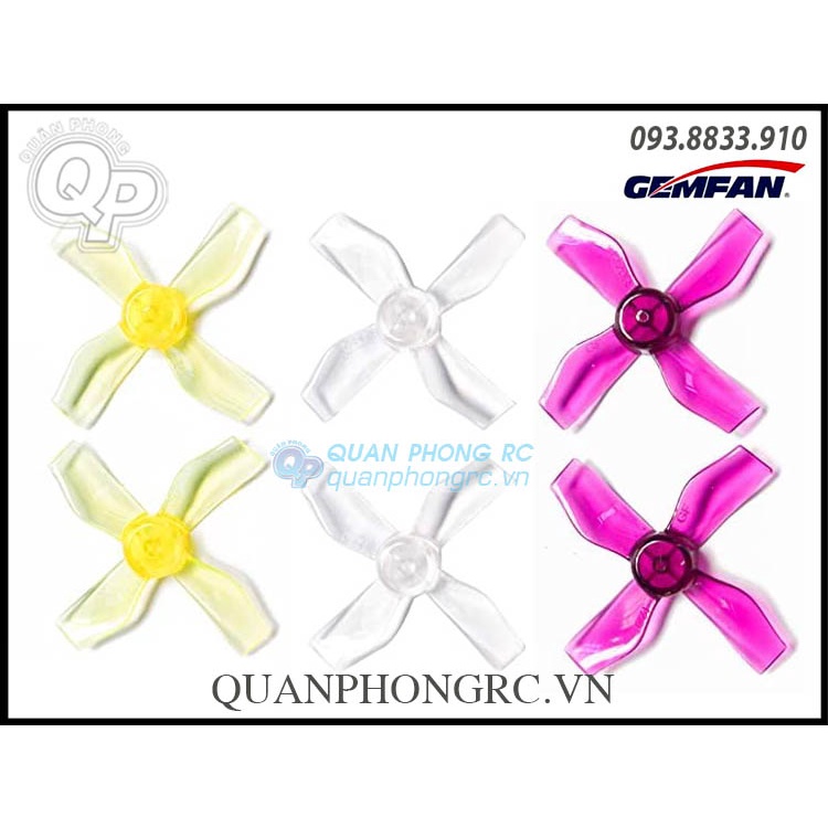 2 Cặp Cánh 4 Lá  / 4 Cặp Cánh 2 Lá  BETAFPV GEMFAN 1220 31mm 4 Blades Propellers Lổ 1.0mm