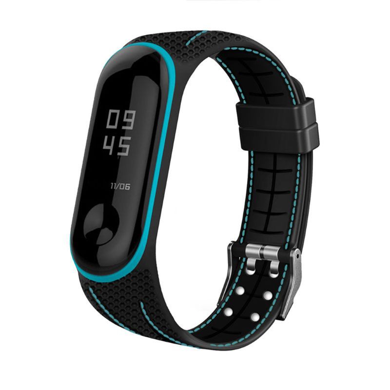 Dây đeo thay thế bằng silicon kiểu tổ ong cho Xiaomi Mi Band 3 4