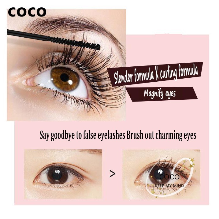 Mascara chuốt mi Lameila siêu mỏng với vỏ hồng đẹp mắt