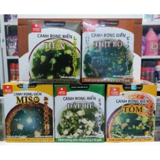 Combo 7 hộp canh rong biển Nhật Bản đủ loại