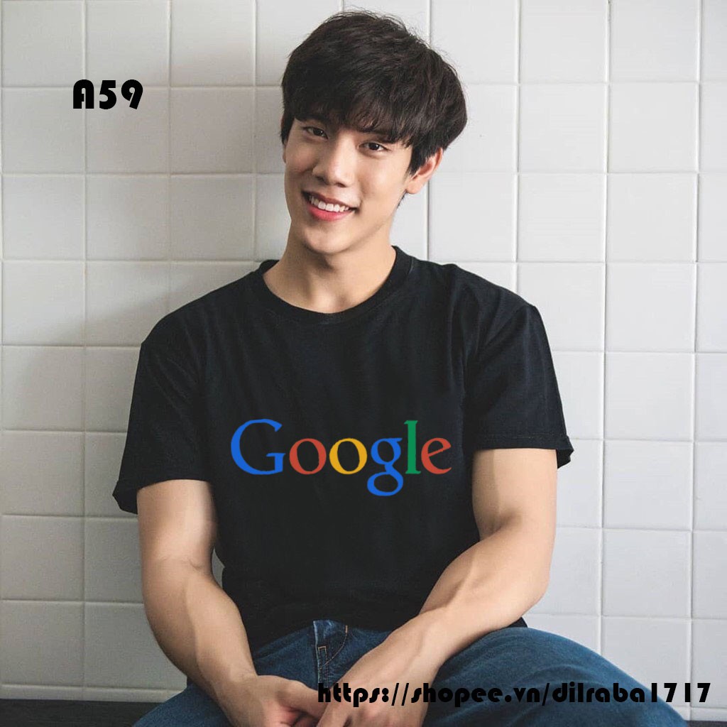ÁO THUN NAM NỮ IN CHỮ GOOGLE