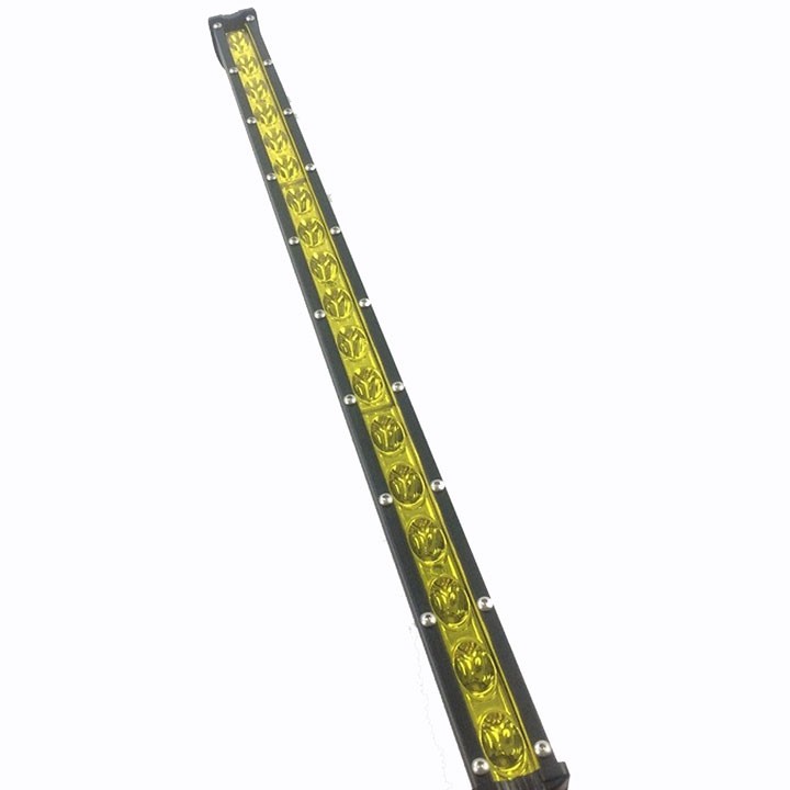 Đèn Led bar 1 Hàng Vàng 50Cm lõm (Cái) Đèn Pha LED Bar 18 Bóng Dài 50cm Dành Cho Ô Tô Ánh Sáng Vàng