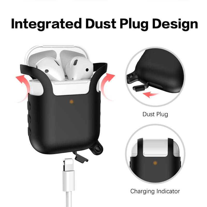 Vỏ Silicon Bảo Vệ Thay Thế Dành Cho Hộp Sạc Tai Nghe Airpods