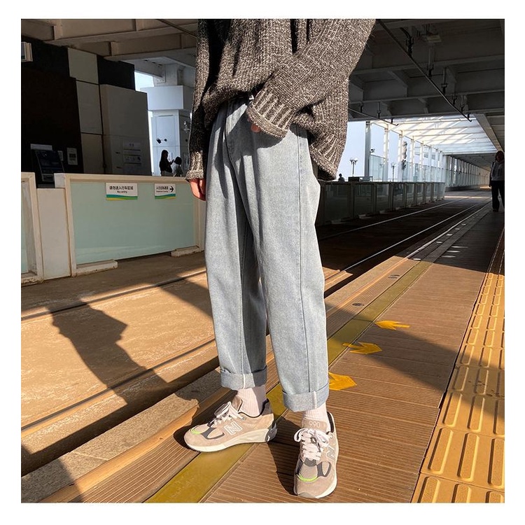 quần baggy jean nam BASIC phong suông rộng SR01 - top xu hướng 2023