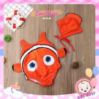 Bộ đồ bơi cá Nemo cực yêu cho bé có kèm nón (Chuẩn hàng Quảng Châu)