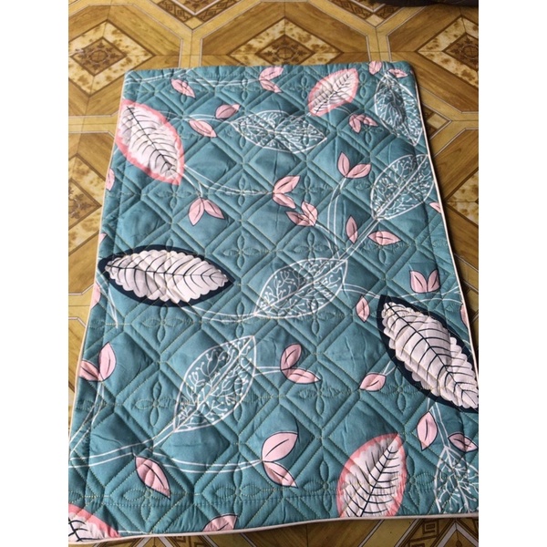 [Hàng Mới Về] Bộ 2 Vỏ gối nằm trần bông cao cấp mẫu Lá Cọ, áo gối đầu poly giá rẻ - Có bán lẻ 1 chiếc