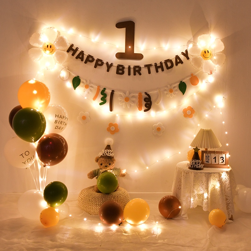 Bộ Bong Bóng Trang Trí Tiệc Sinh Nhật Cho Bé