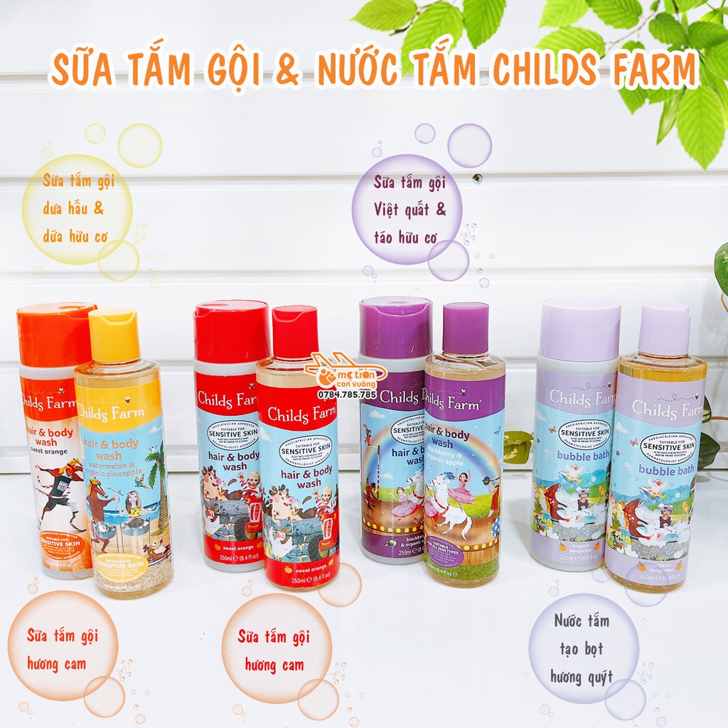 Sữa tắm gội Organic Childs Farm