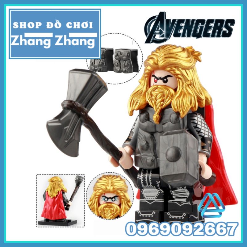 Đồ chơi Xếp hình Thần sấm Thor trong Avengers Endgame Minifigures V001