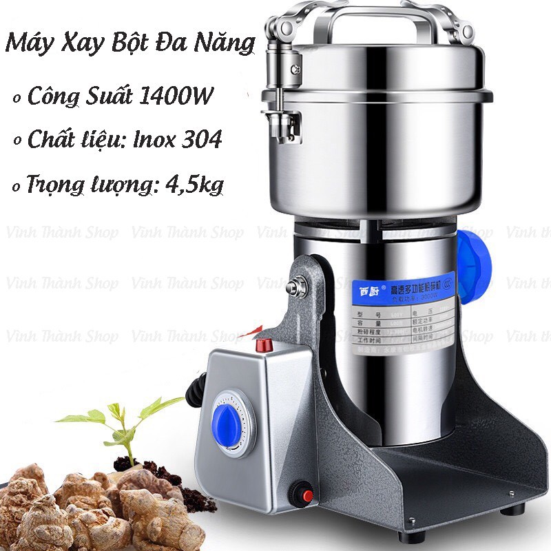 Máy Xay Bột Khô - Máy Xay Bột Ngũ Cốc Đa Năng SEKA - 800Y Công Suất 1400W