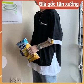[Siêu Hot] Áo thun tay lỡ Layer cotton thoáng mát uplayer Tee (unisex nam nữ đều mặc được)