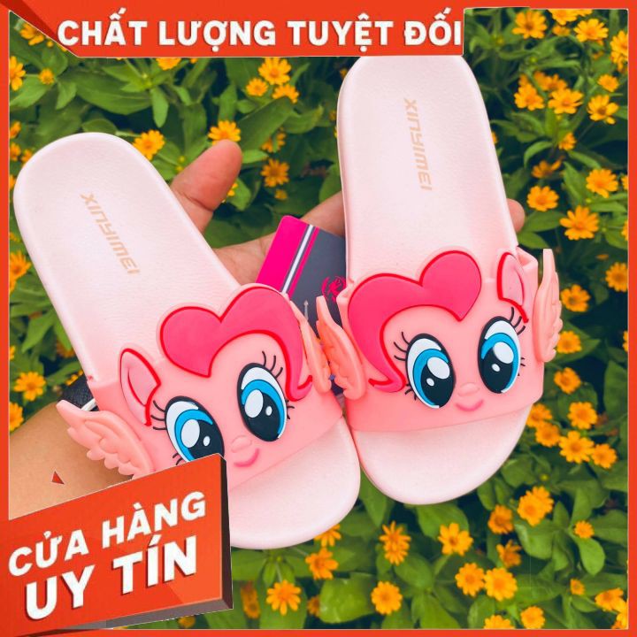 Dép cho bé gái [ GIÁ SIÊU RẺ ] DÉP PONY MÀU HỒNG BÉ GÁI SIÊU ĐẸP ÊM