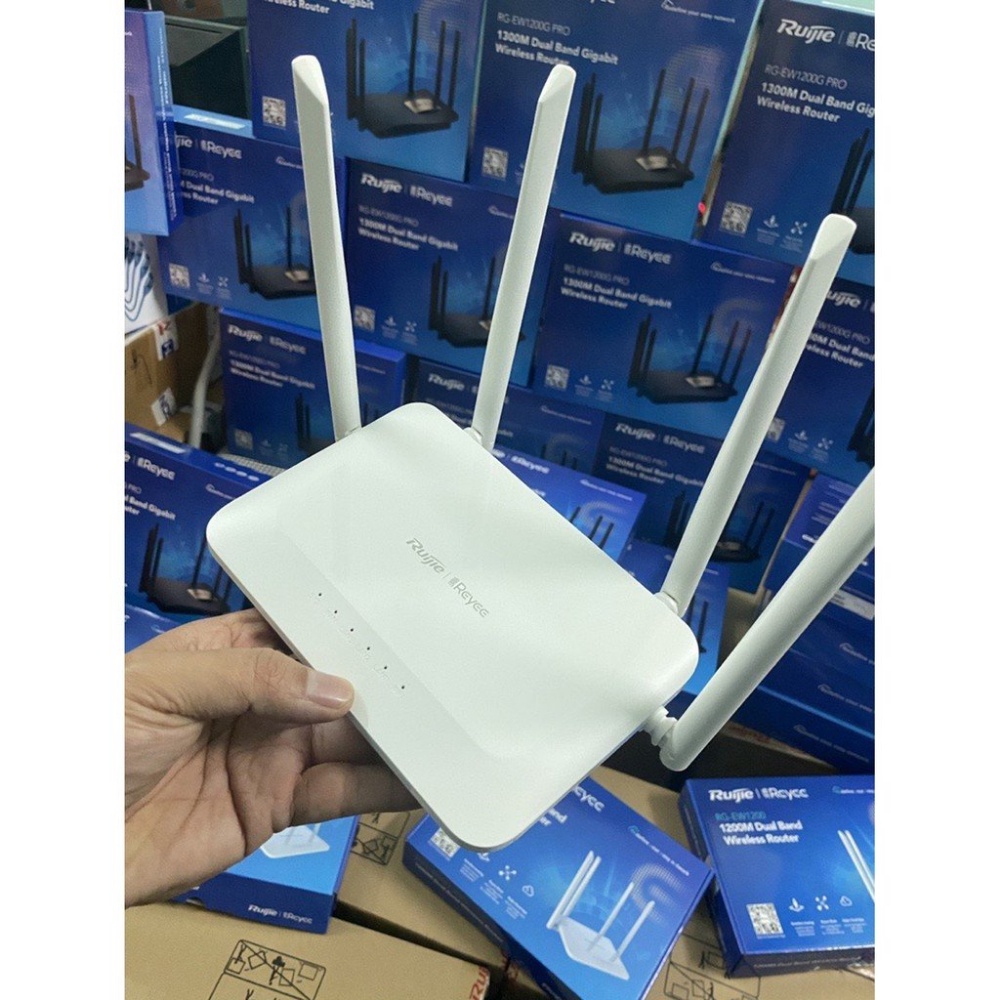 Bộ phát WiFi Ruijie RG-EW1200 Dual-band AC1200 MU-MIMO hỗ trợ Mesh - Hàng chính hãng - bảo hành 2 năm