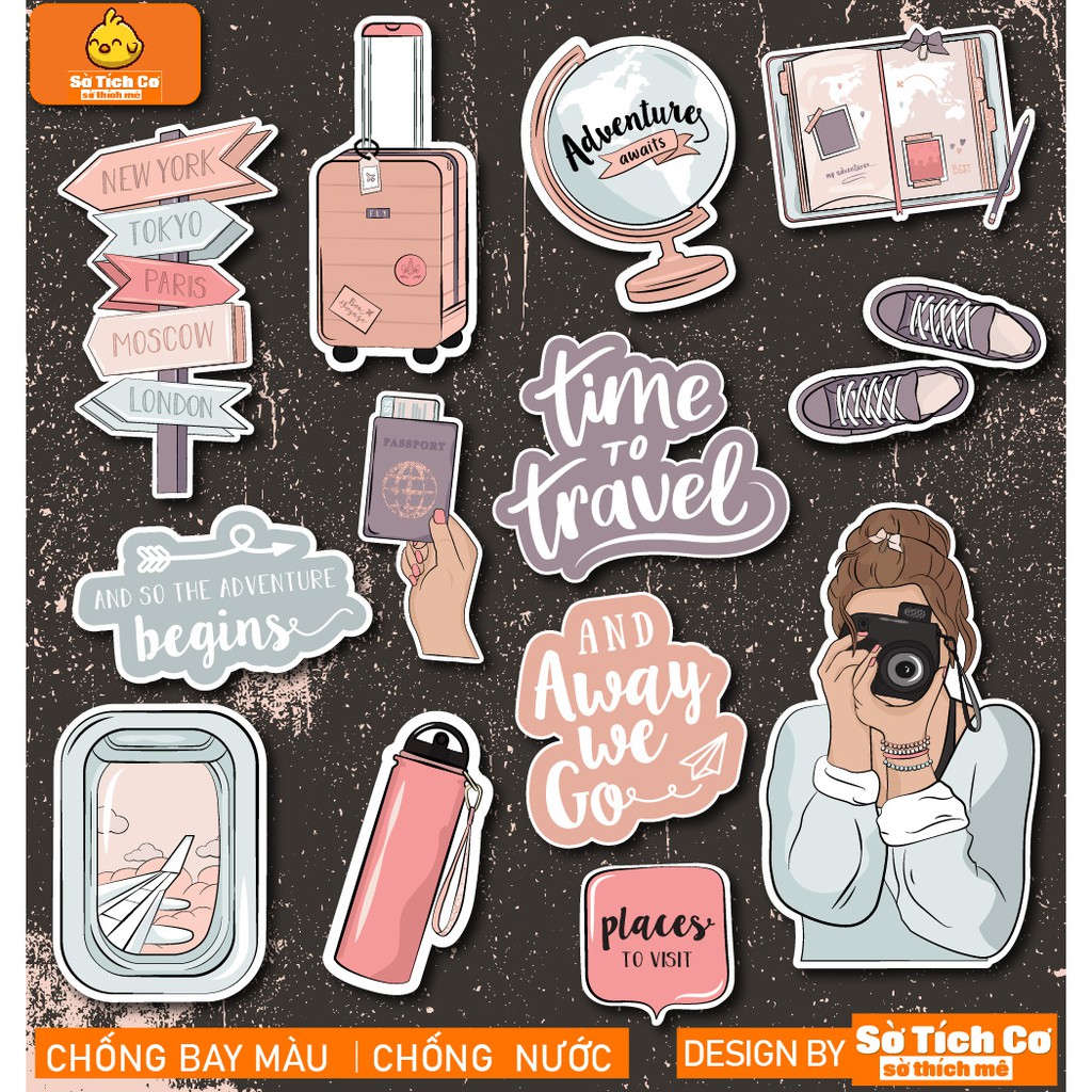 Pink dán điện thoại, laptop, mũ bảo hiểm, guitar, vali MSP: Girl04