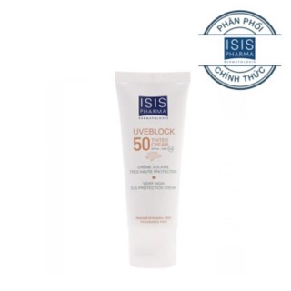 Kem chống nắng dành cho da nhạy cảm (loại không màu) Uveblock Invisible SPF 50 bảo vệ làn da của bạn được an toàn dưới