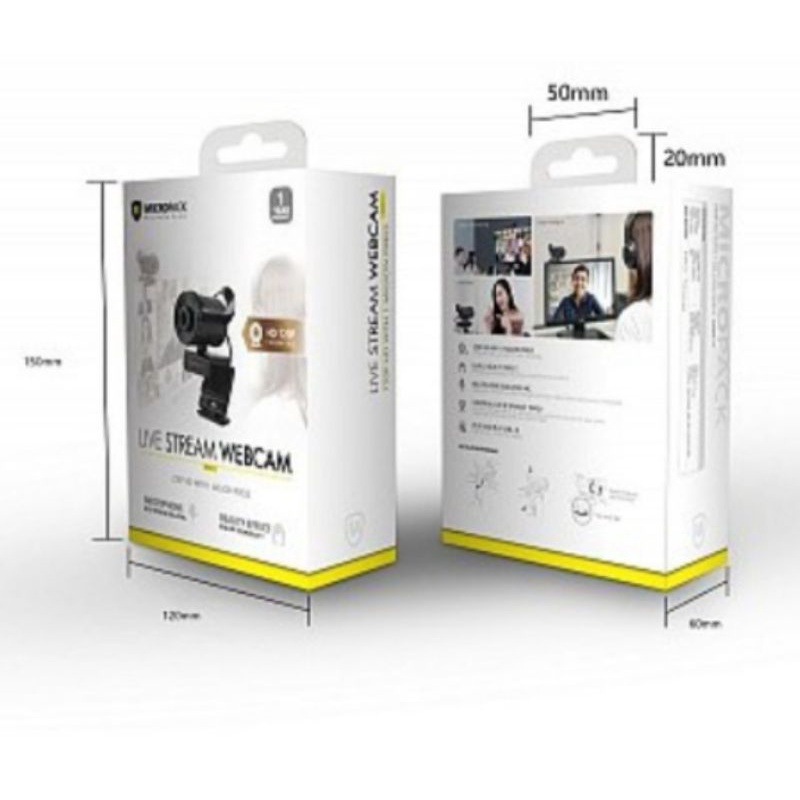 Micropack Live Stream WebCam HD 720P với Mic + hiệu ứng đẹp cho laptop Macbook điện thoại | BigBuy360 - bigbuy360.vn