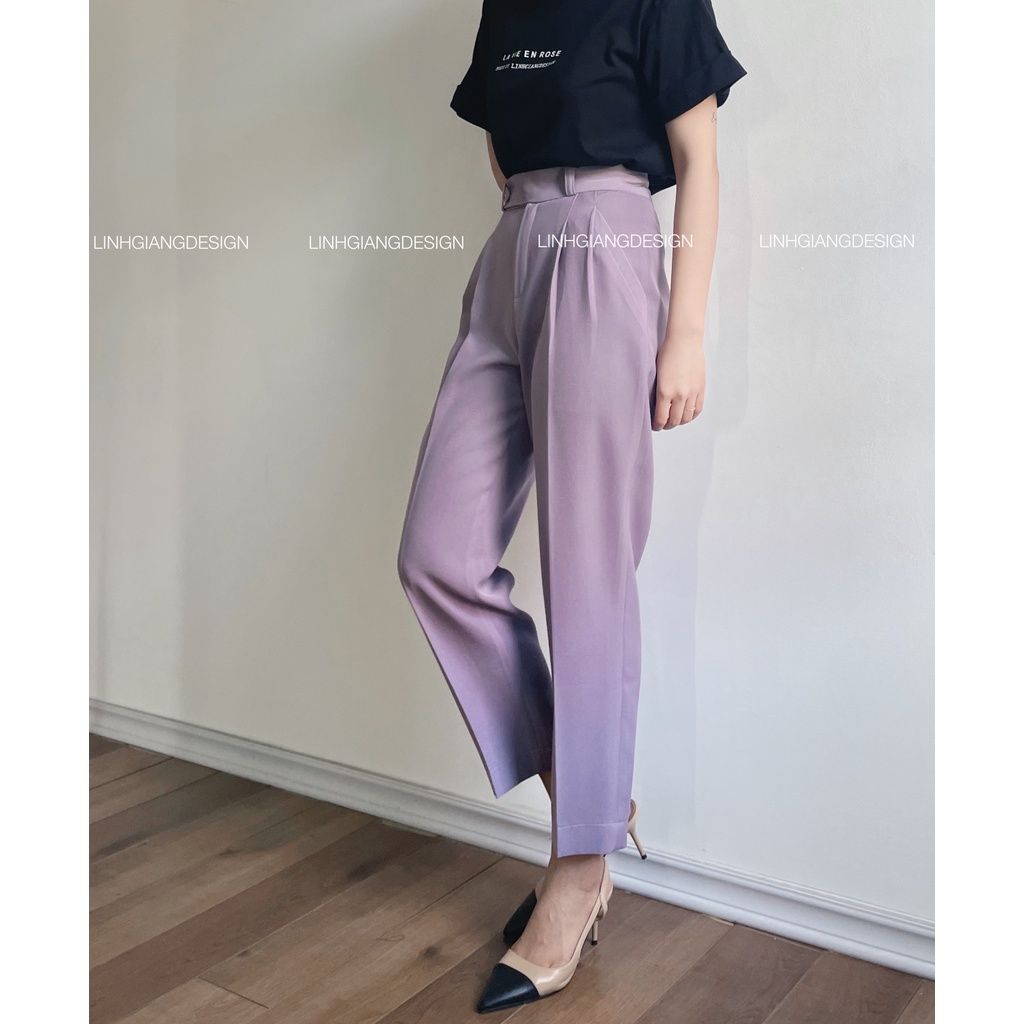 Quần baggy cúc gài thời trang thiết kế nữ cao cấp