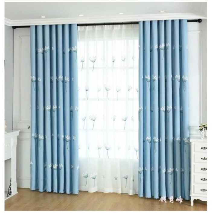 Rèm Vải Treo Cửa 2.7m cao Có Khoen Tròn - Kitty hồng 1 tấm MC035