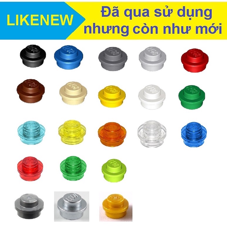 Đồ chơi xếp hình Lego Gạch lẻ Plate, Round 1 x 1