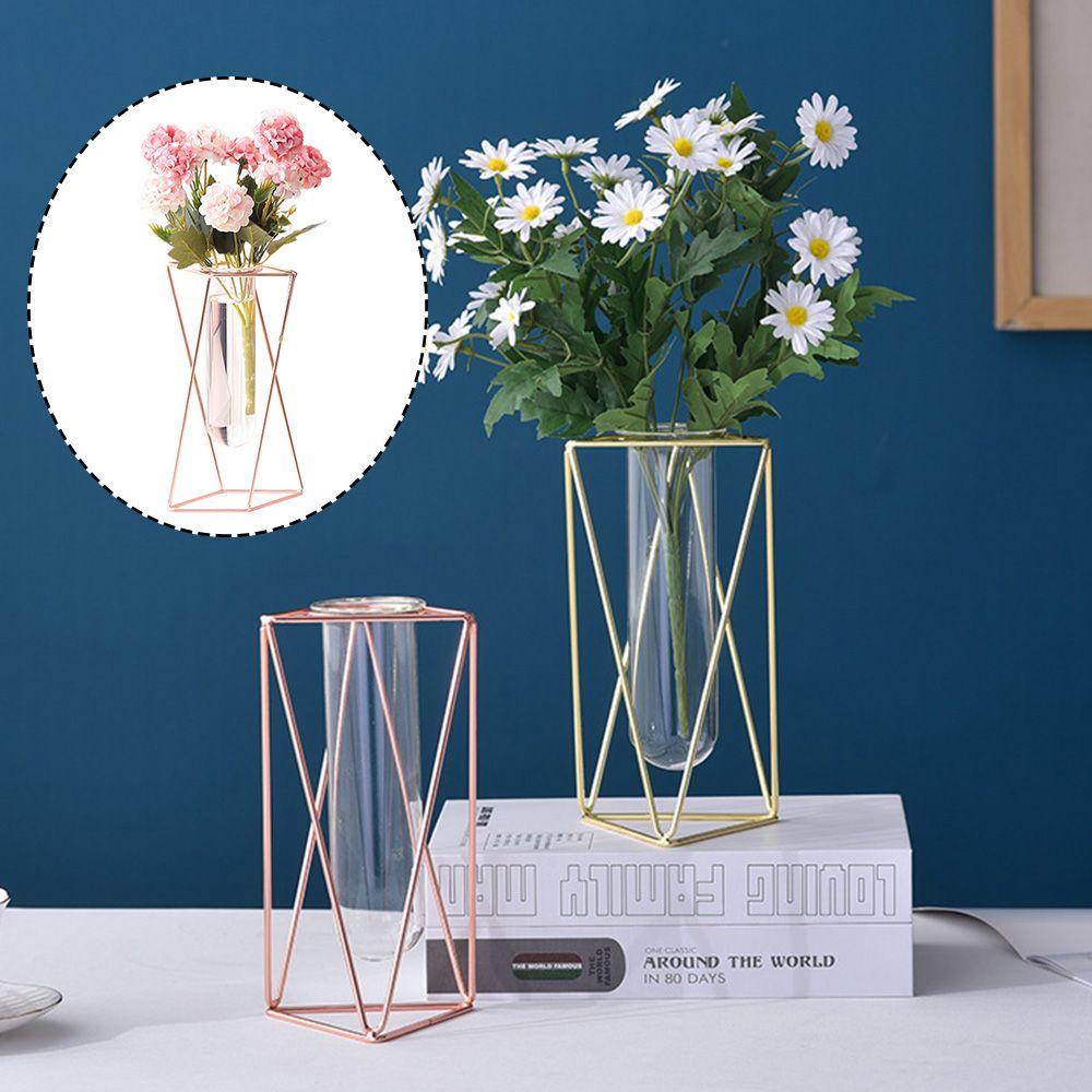 KRNY Chậu Hoa Thủy Canh Khung Sắt Nghệ Thuật Sáng Tạo Trang Trí Nhà Cửa