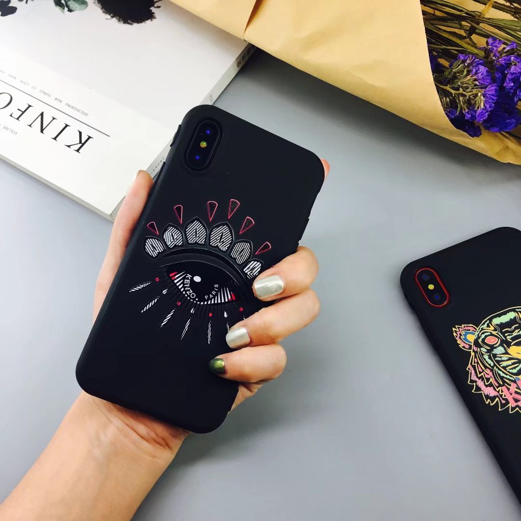 Ốp lưng nhựa TPU nhám họa tiết Tiger cho IPhone12 12mini SE2020 promax 11 11ProMax X Xs XR Xsmax 8plus 7Plus 6s | BigBuy360 - bigbuy360.vn