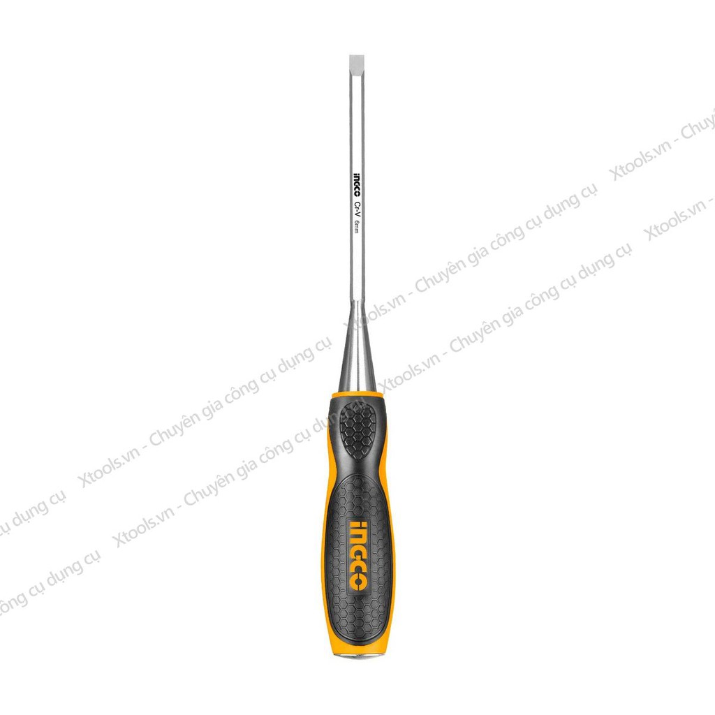 Đục gỗ cầm tay đầu dẹp INGCO đủ kích cỡ thép Cr-V siêu cứng chống rỉ sét điêu khắc tiện gỗ đa năng chuyên dụng