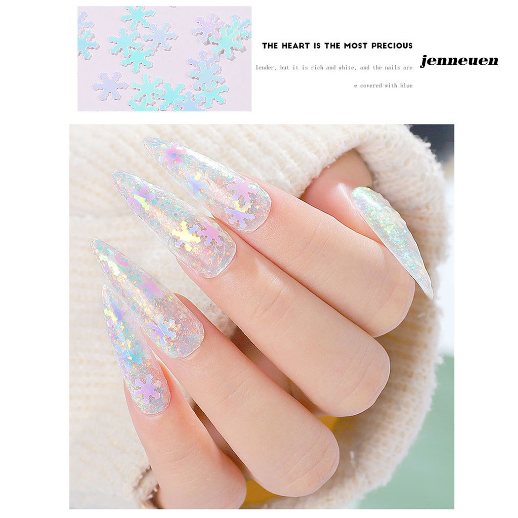 [Hàng mới về] Kim Sa Trang Trí Móng Tay Siêu Mỏng Thiết Kế Trái Tim/Chữ Nổi Bật Cho Nữ