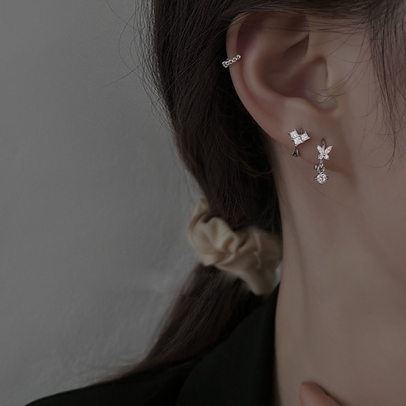 Khuyên Tai Tròn Bộ Khuyên Tai Tròn Bằng Bạc Không Gây Dị Ứng Cho Nữ